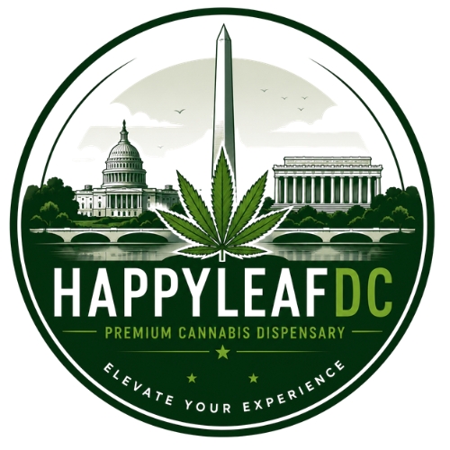 HappyLeafDC Weed Delivery logo - Washington DC dispensary and cannabis delivery service